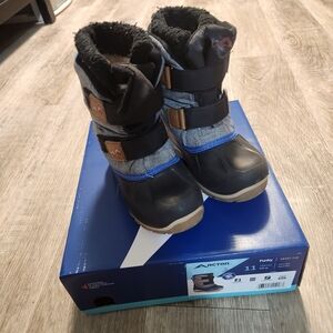 Kids' Waterproof Winter Boots in Blue, Black & Brown